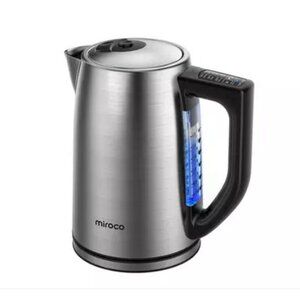 MIROCO Electric Kettle Water Boil HeaterPitcher Control Stainless Steel 1.7L Tea